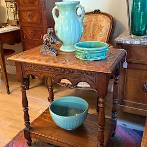 Large pottery mixing bowl 