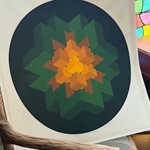 unframed Halsey serigraph