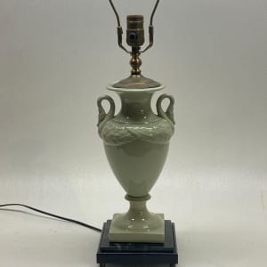 Red Wing light green swan table lamp 