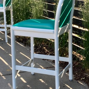 Lowenstein white stool chairs 