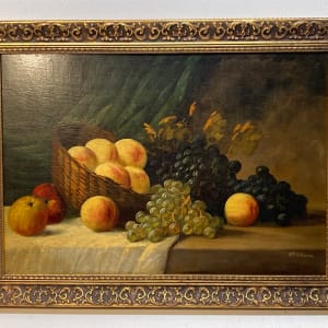 Framed original still life traditional oil painting 