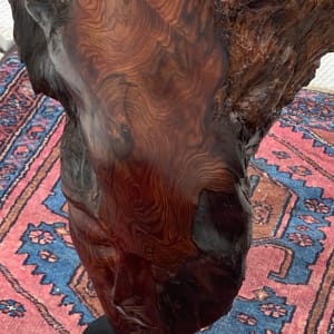 Original hand carved reclaimed redwood sculpture 