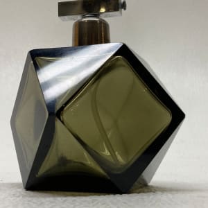 vintage art deco cubistic Bohemian perfume bottle 