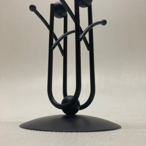 Post modern black metal napkin holder 