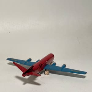 Red and blue Stratocruiser  toy airplane 