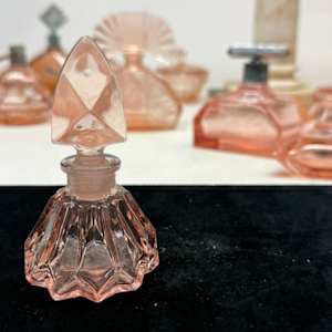 Art Deco pink perfume bottle 