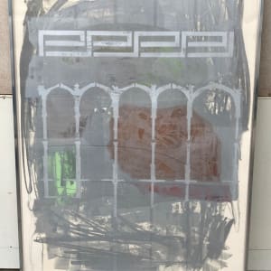Framed contemporary serigraph