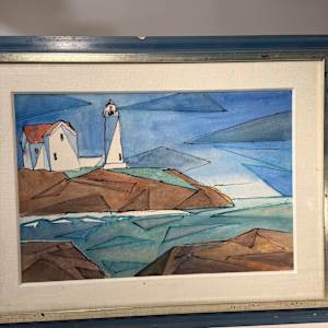 modern lighthouse painting 