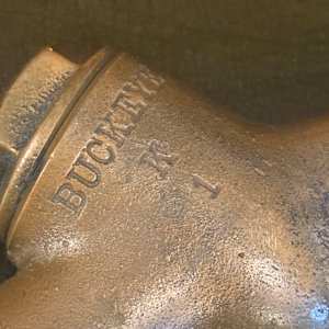 Brass gas pump, Image 1.