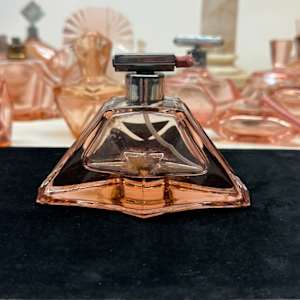 Art Deco pink perfume bottle 
