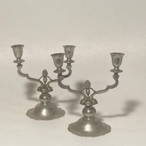 Just Andersen pewter candlesticks 