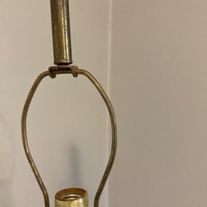 Mid century modern brass adjustable floor lamp by Laurel 