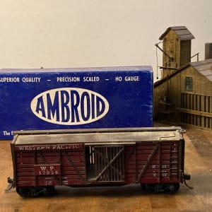 Ambroid Single Sheathed Boxcar HO gauge toy train 