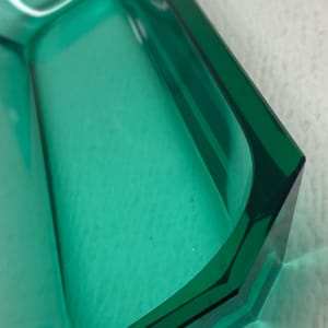 Emerald green Art Deco ring or perfume tray by Perfume 