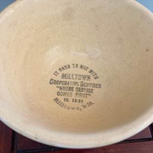 Watt apple advertising bowl 