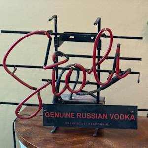 Stoli Vodka neon light (as is), Image 2.