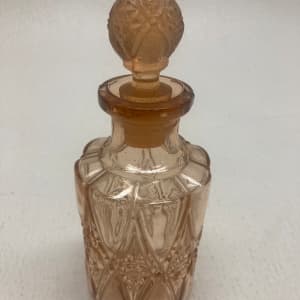 Pink Art Deco perfume bottle 