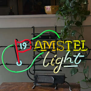 Amstel light beer neon sign, Image 2.