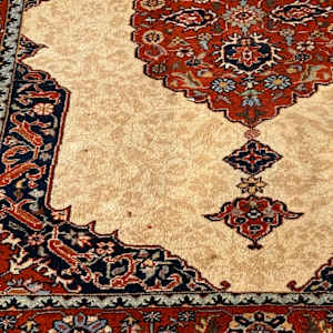 Hand made wood rug, Image 1.