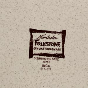 Folkstone  INCA Noritake 10 1/2" dinner plate 