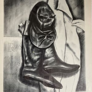 Framed signed 1931 lithograph "Jockey Clothes" by Lee Townsend