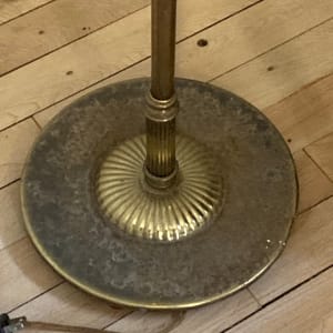 Traditional brass floor lamp 