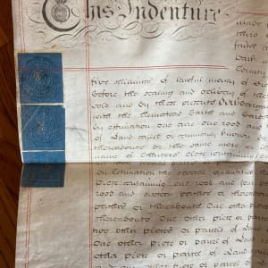 Vintage Vellum document ~ English This Indenture 1802 