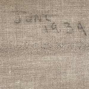 framed original oil painting portrait dated 1934 