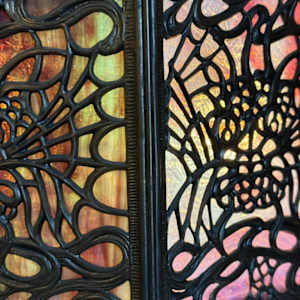 Bradley and hubbard paneled table lamp 