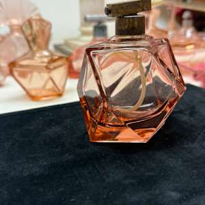 Art Deco pink perfume bottle 