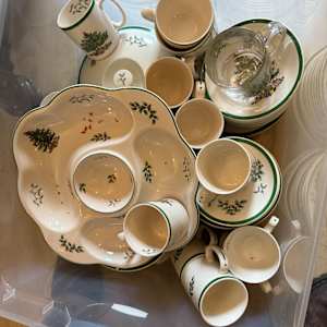 SPODE Christmas tree set 