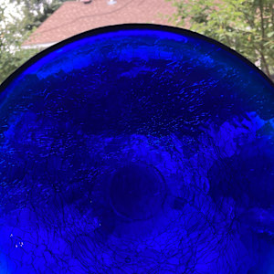 Cobalt glass bowl 