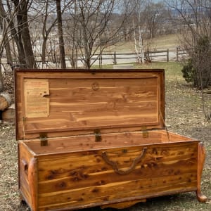 Vintage solid cedar chest 