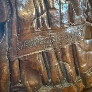 Mexican carved ceramic sculpture, Image 6.