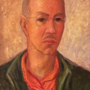 framed original oil painting portrait dated 1934 