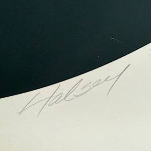 unframed Halsey serigraph 