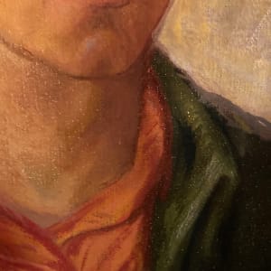 framed original oil painting portrait dated 1934 