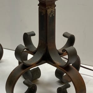 Pair of iron table lamps 