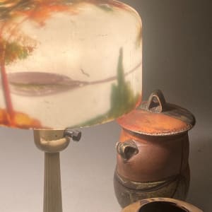 Reverse painted lamp 