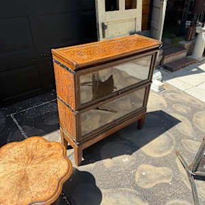 Globe Werneke oak lawyers stacking bookcase, Image 3.