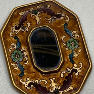 set of 4 Peruvian decorated miniature hand mirrors 