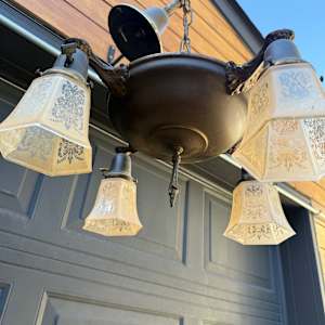 1920's dining room light fixture 
