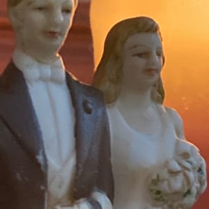 1940's wedding cake topper 