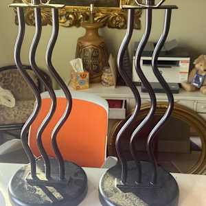 Post modern squiggle table lamps 