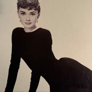 Framed Audry Hepburn print 