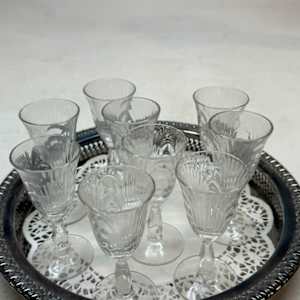 Set of Tiffin sherry glasses 