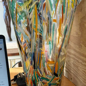 Art glass vase, Image 4.