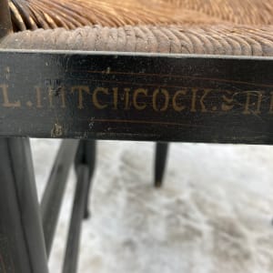 Early American style Hitchcock dining room chairs 