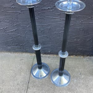 art deco candle stands 