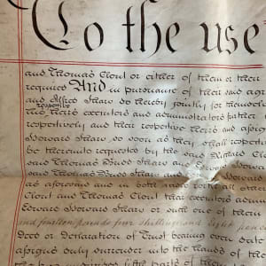 Vintage Vellum document ~ English Will 1906 